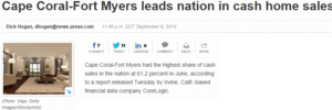 Cape Coral-Fort Myers leads nation in cash home sales
