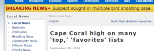 Cape Coral High on many top favorites lists