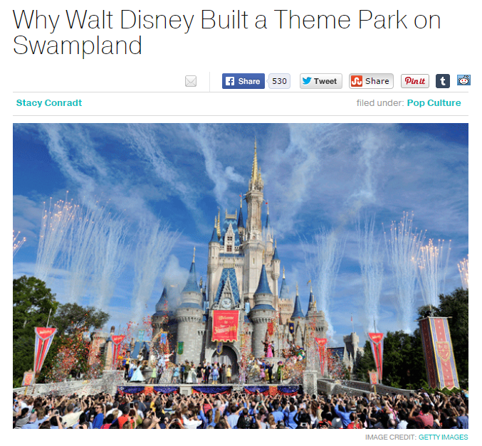 Why Walt Disney Built a Theme Park on Swampland